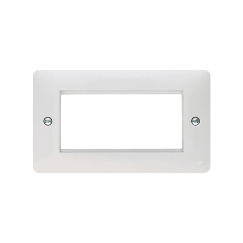 HAGER WMP4EU 4 GANG EURO GRID PLATE