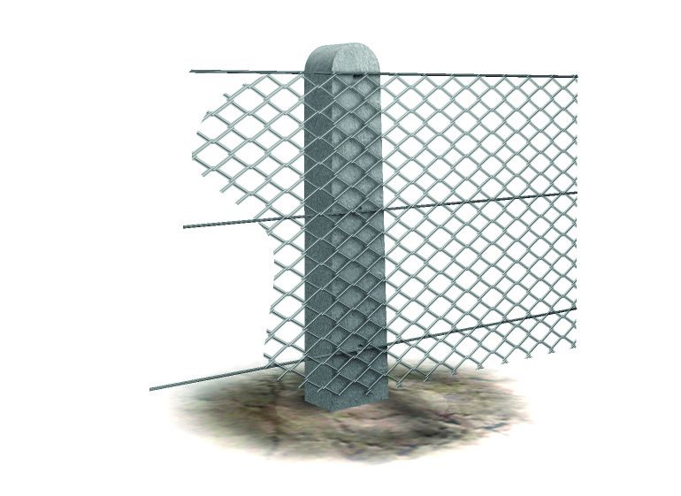 Supreme Concrete Chainlink Intermediate Post 1.45M CHK145I