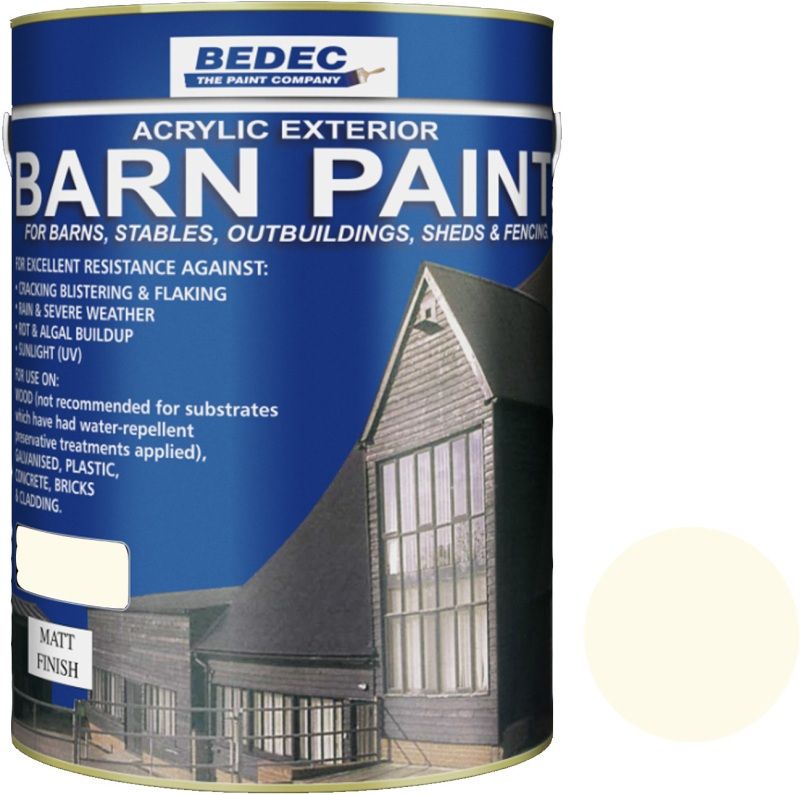 BEDEC MATT BARN PAINT 5l GARDENIA BEDE2ANE004/46