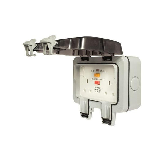 NEXUS WP22RCD 2-GANG RCD SWITCHED SOCKET IP66 NEXUS STORM