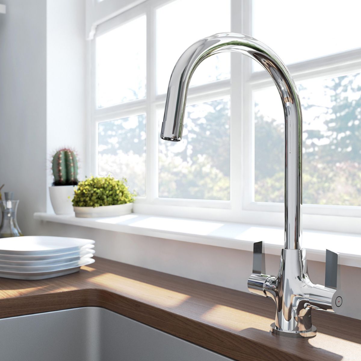 BRISTAN EC SNK EF C ECHO EASYFIT SINK MIXER CHROME