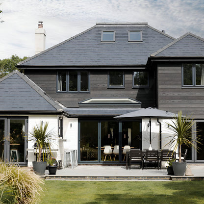 Millboard Envello Cladding Shadow Line + (Fr) Board 200 x 18 x 3600mm Burnt Cedar