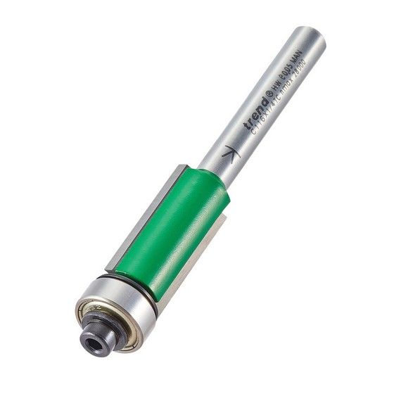 TREND C116X1/4TC S/GUIDED TRIMMER 12.7MM DIA X 25.4MM