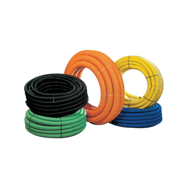 POLYPIPE RIDGICOIL UTILITIES INCL COUPLER 63mm x 50m COIL BLUE RC63X50BL