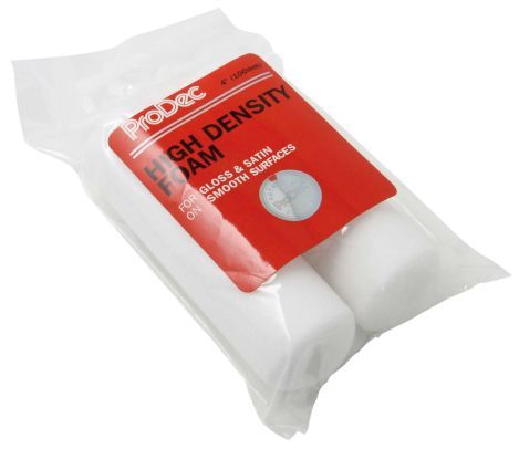RODO PRRE035 PACK 2 PRODEC HEAVY DUTY GLOSS MINI FOAM ROLLER REFILLS 4"