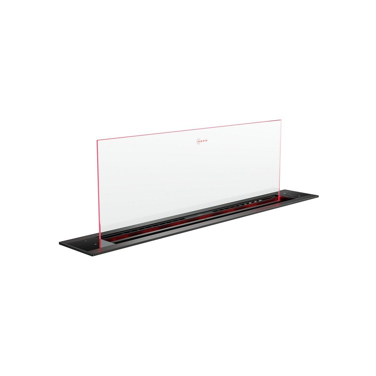 NEFF I98WMM1S7B N90 GLASS DRAFT HOOD BLACK C/W CLEAR GLASS