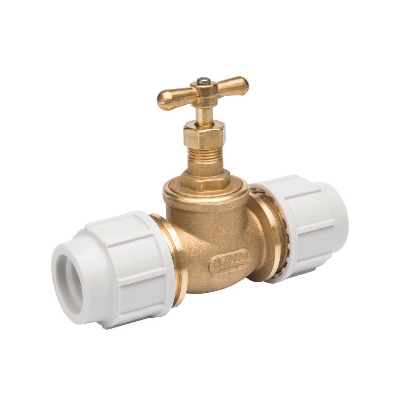 PLASSON DZR COMPRESSION STOPCOCK 25mm PV9050025