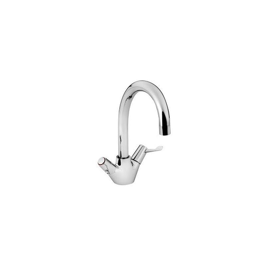 BRISTAN VAL2SNKCCD LEVER CERAMIC DISC MONOBLOC SINK MIXER C/W 3" LEVERS CHROME