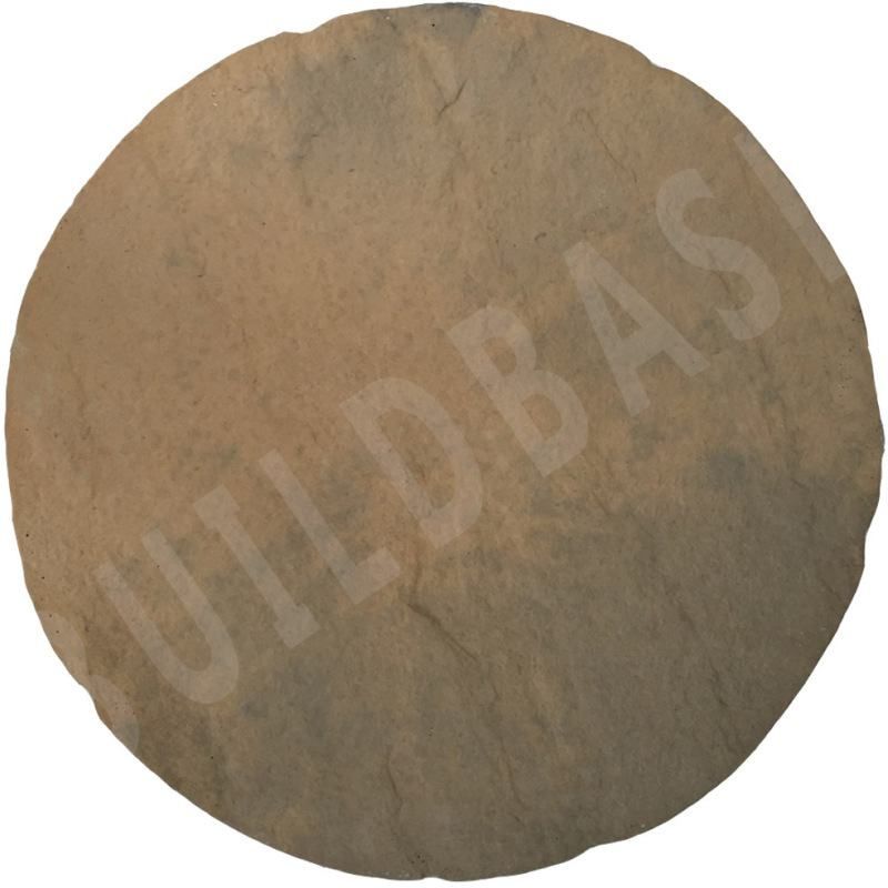 BRADSTONE ROUND STEPPING STONE 400mm DIA x 32mm BROWN BLEND 21707