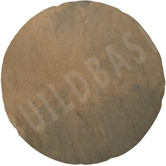 BRADSTONE ROUND STEPPING STONE 400mm DIA x 32mm BROWN BLEND 21707