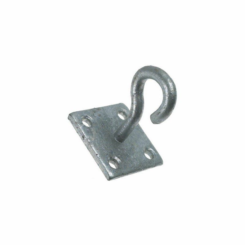 50 x 50mm No 511 GALV HOOK ON PLATE PREPACKED 511-PP0000GV