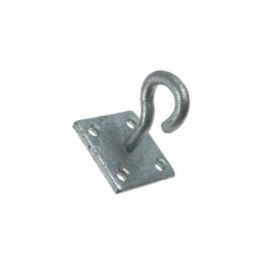 50 x 50mm No 511 GALV HOOK ON PLATE PREPACKED 511-PP0000GV