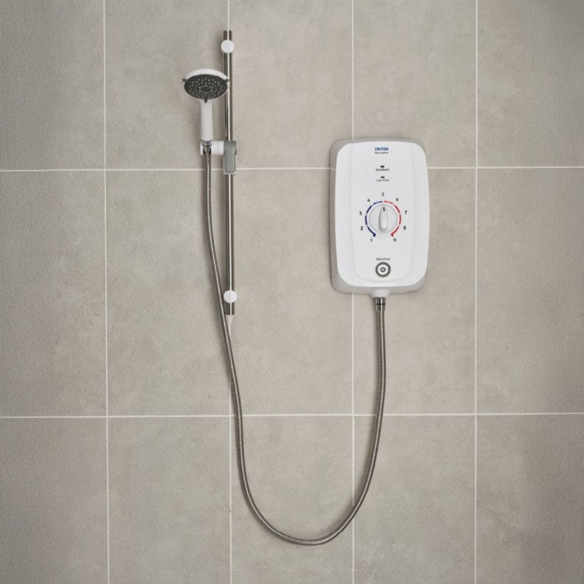 TRITON TEOMN81 OMNICARE THERMOSTATIC ELECTRIC SHOWER 8.5kw WHITE / CHROME