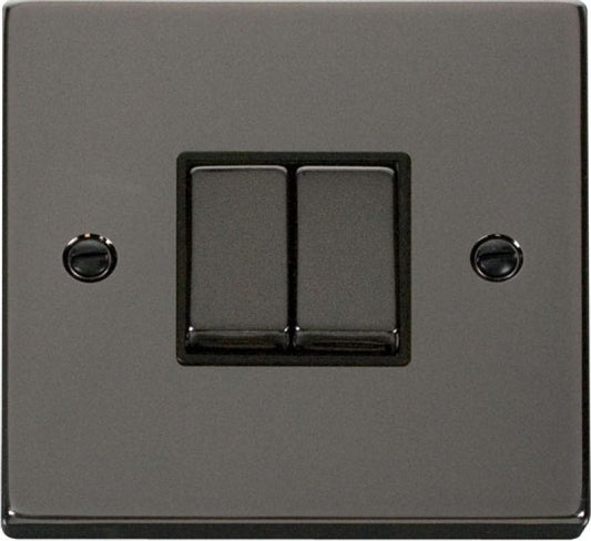 CLICK VPBN412BK 2G 2WAY 10A SWITCH BLK NICKEL