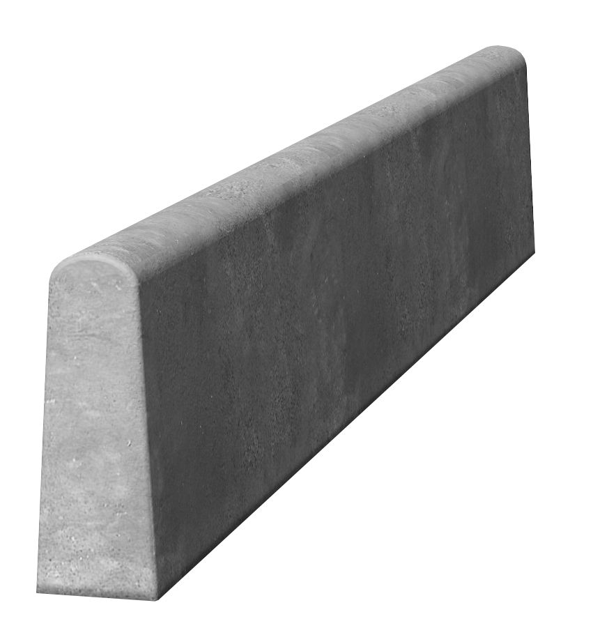 F P MCCANN CONCRETE PATH EDGING 915 x 150 x 50mm ROUND TOP GREY