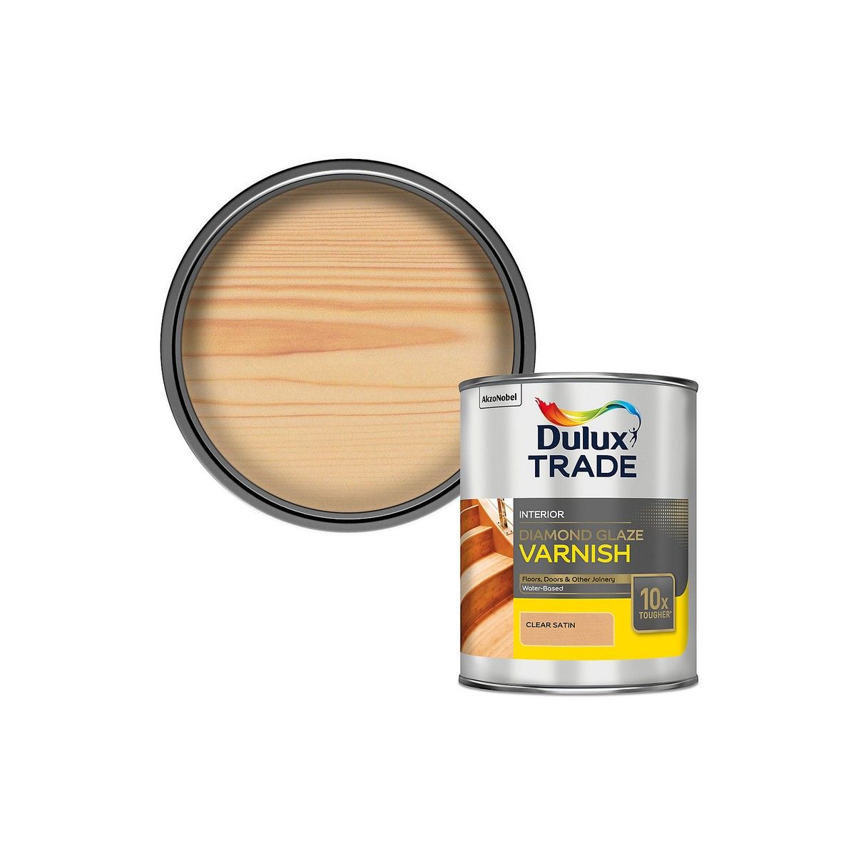 DULUX TRADE DIAMOND GLAZE VARNISH 1l SATIN CLEAR 5083003