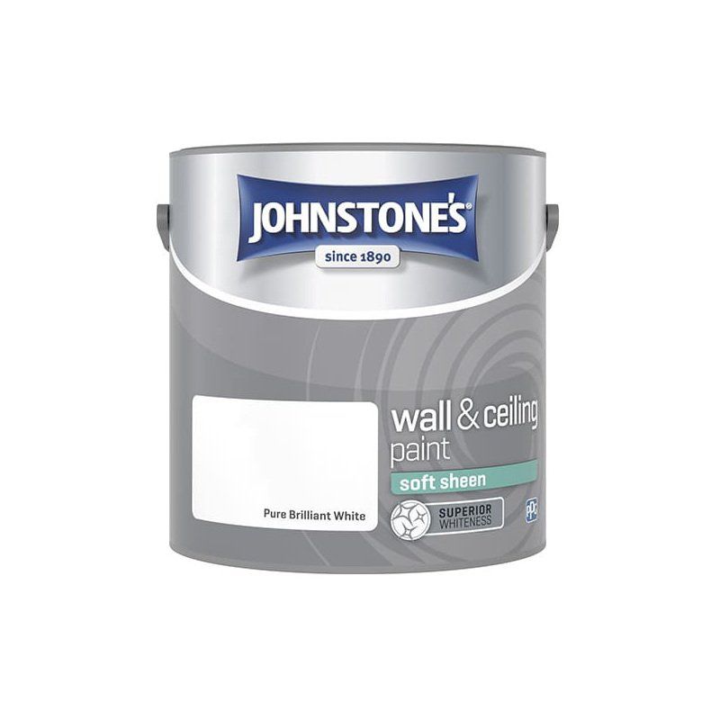 JOHNSTONES NO ORDINARY PAINT VINYL SOFT SHEEN BRILLIANT WHITE 5l 304199