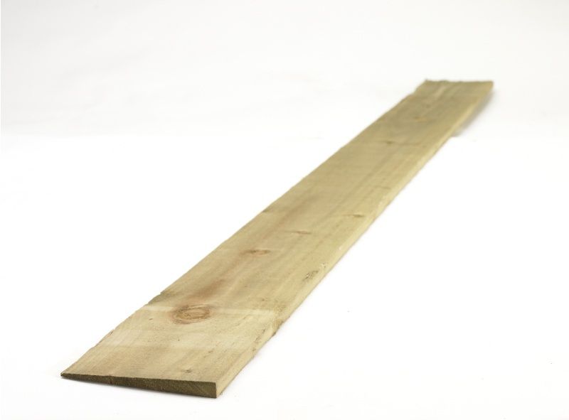 BSW 22 x 150mm x 1.65m SAWN FEATHER EDGE UC3 GREEN SINGLE LEAF FSC