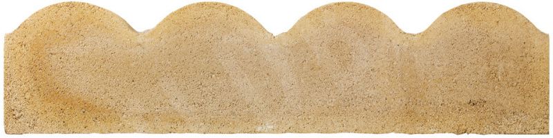 BRADSTONE SCALLOPED EDGING 150 x 50 x 600mm BUFF 20328