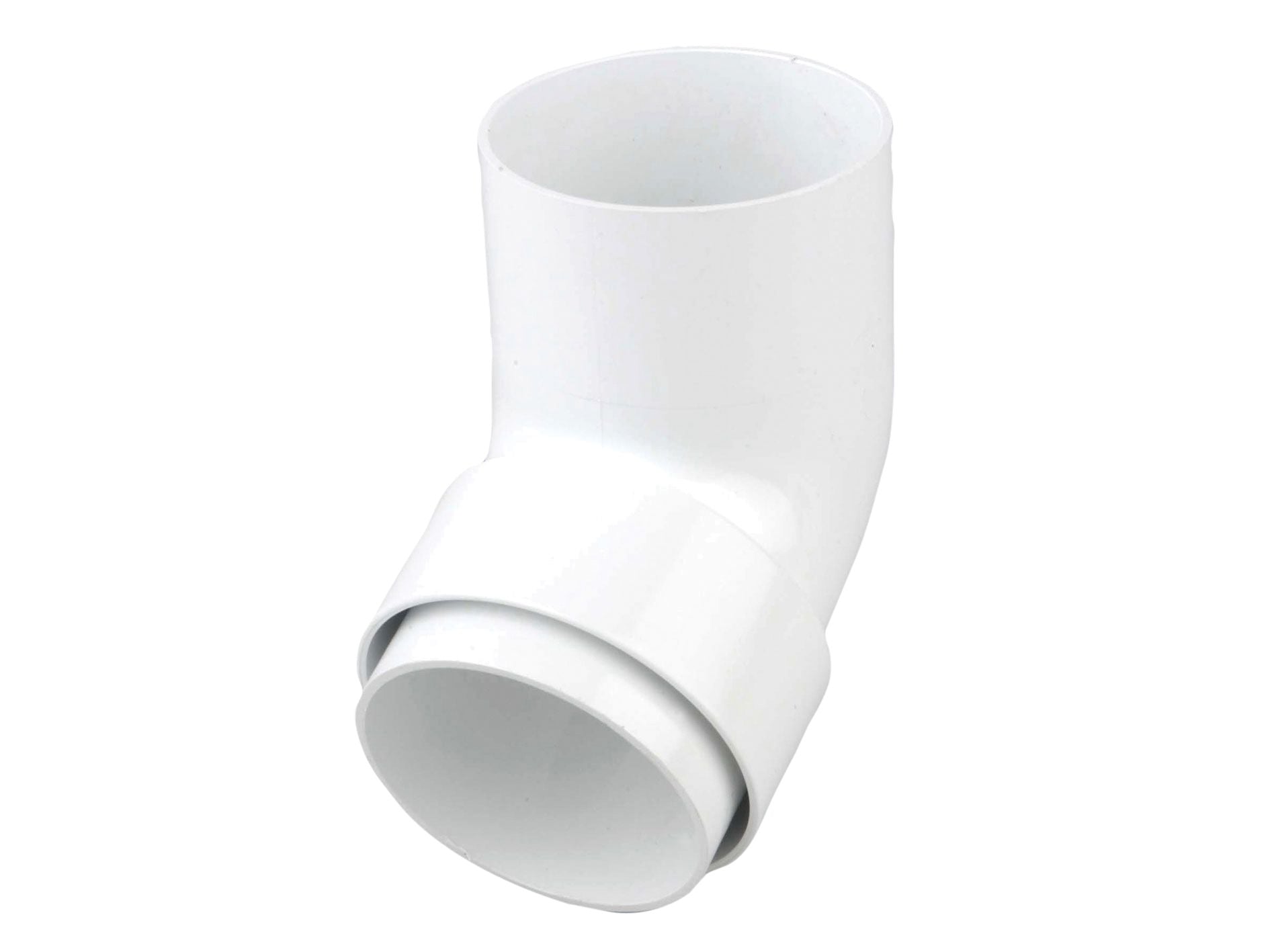 OSMA 0T026 ROUND PVCU OFFSET BEND SPIGOT 68mm 0T026W WHITE