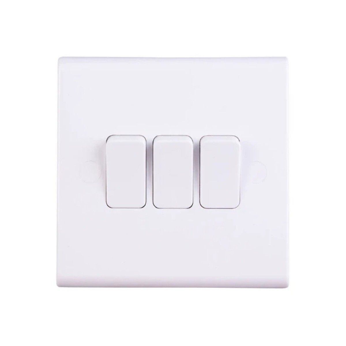 DETA S1205 3-GANG 2-WAY PLATE ROCKER SWITCH 10a