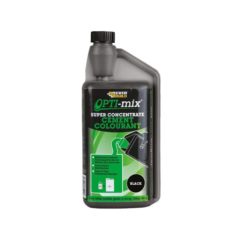 Everbuild Optitone Concentrated Cement Colour 1L Black OPTITONEBK1