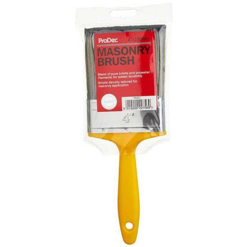 RODO PR4GY YELLOW HANDLED MASONRY BRUSH 4"