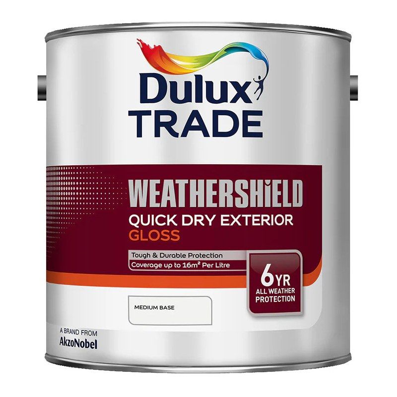 DULUX 5090578 TRADE W/SHIELD QD EXT GLOSS MEDIUM BASE 2.5l