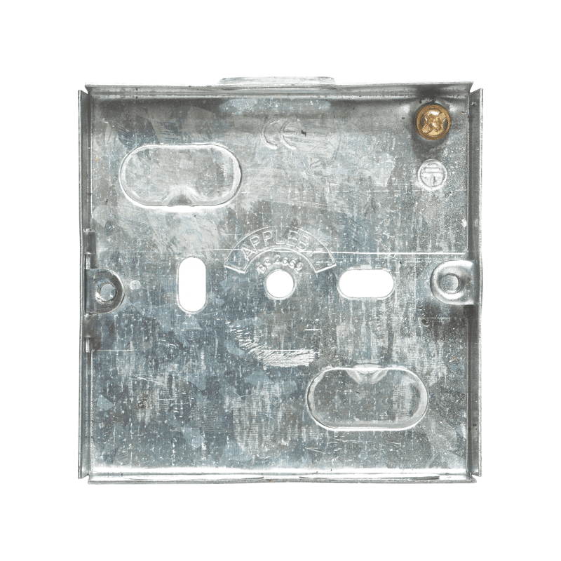 APPLEBY SB623 1-GANG ADJUSTABLE LUG FLUSH STEEL INSTALLATION BOX 16mm