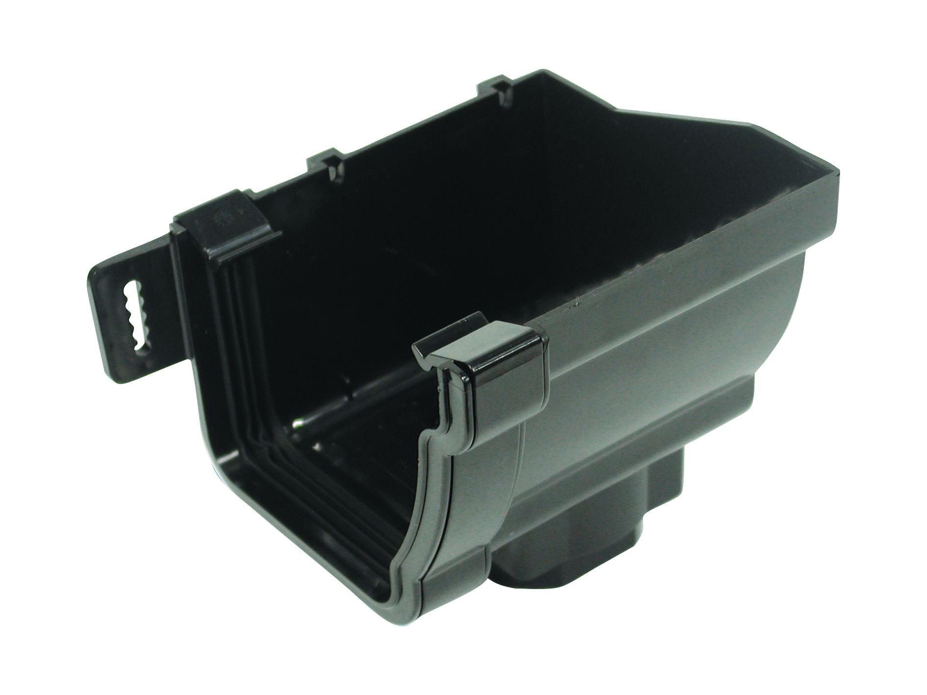 OSMASTORM 8T808 PVCU STOPEND OUTLET RH 111mm 8T808B BLACK