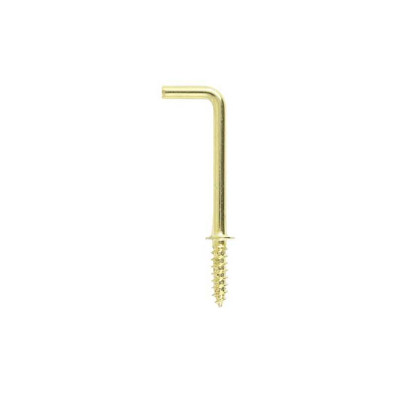 TIMCO SQUARE CUP HOOKS ELECTRO BRASS 25mm (BAG 16) 25SQBP
