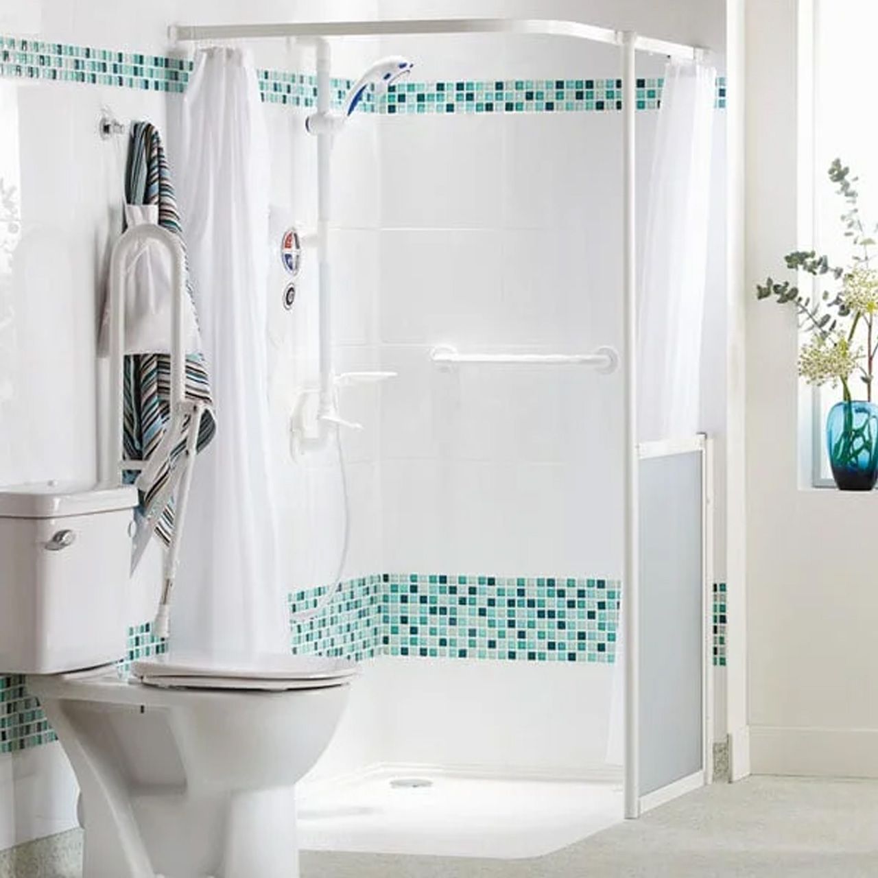 AKW 24082 HEAVY DUTY SHOWER CURTAIN 1800 x 2000mm