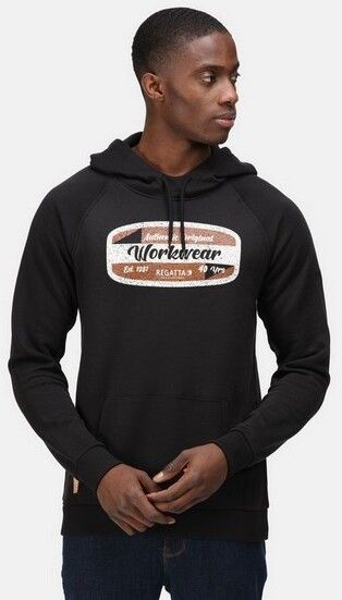 REGATTA PRO 40YR ANNIVERSARY HOODY BLACK TRF640 XLARGE