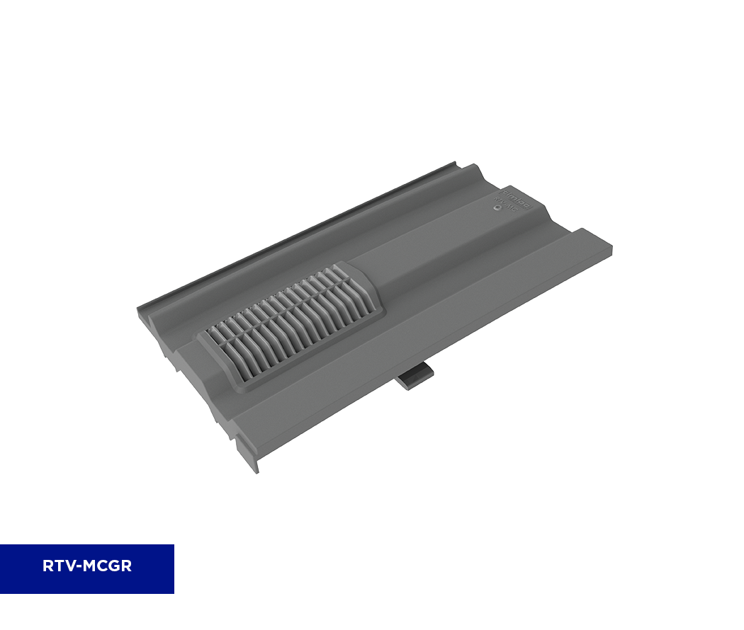 TIMLOC MINI CASTELLATED ROOF TILE VENT GREY RTV-MCGR