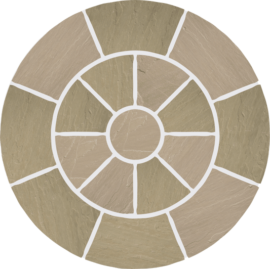 GLOBAL STONE STONE CIRCLE 1.8m YORK GREEN YGSC1800