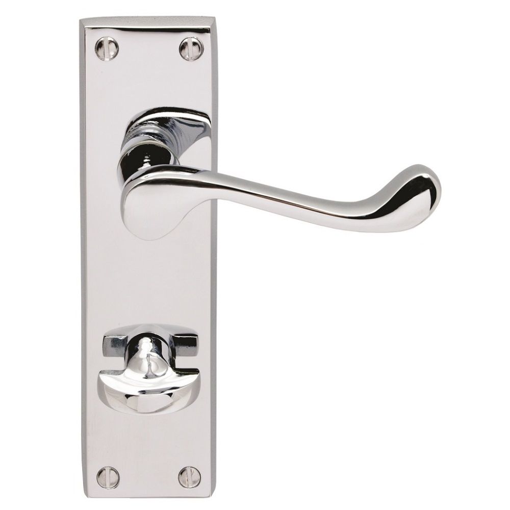 CHROME VICTORIAN SCROLL BATHROOM HANDLES CBS54WCCP/RP