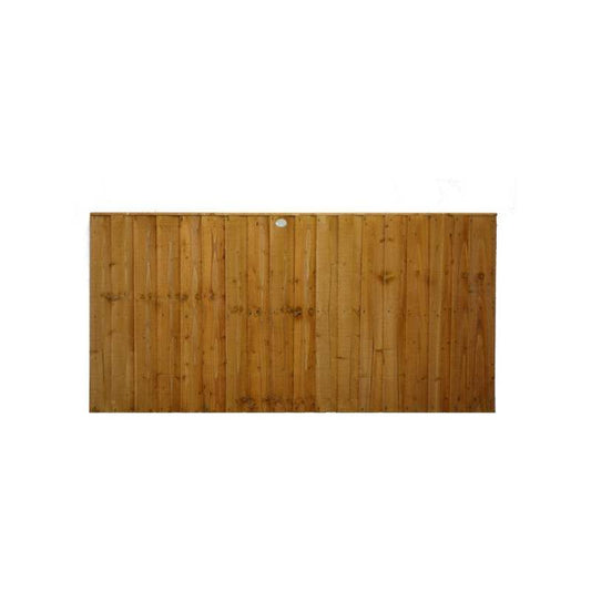 TAFS SALOP FULLY FRAMED FEATHEREDGE PANEL 6 x 3' AUTUMN GOLD P3FF