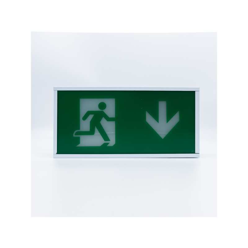 JCC LED EXIT BOX DOWN ARROW JC50303