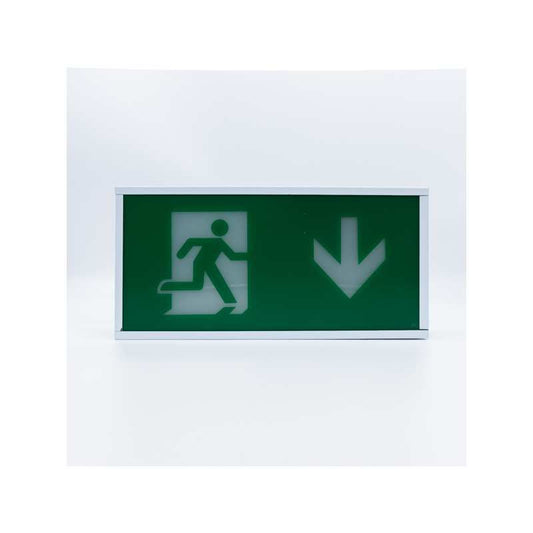 JCC LED EXIT BOX DOWN ARROW JC50303