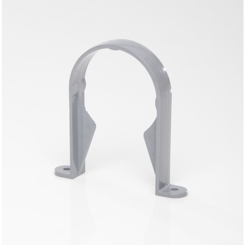POLYPIPE RAINWATER 68mm ROUND DOWNPIPE BRACKET RR126G GREY