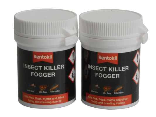 RENTOKIL RKLFI65 INSECT KILLER FOGGERS TWIN PACK