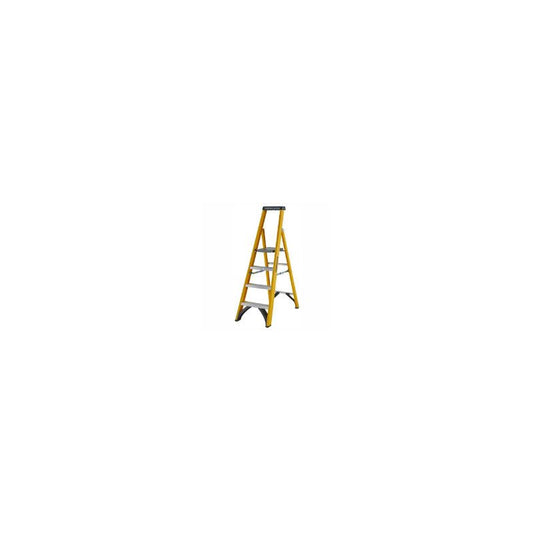 WERNER FIBREGLASS PLATFORM STEPLADDER TRADE 4 TREAD 7170418
