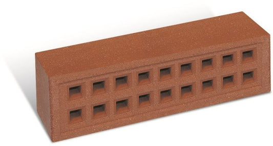 REDBANK 350 SQUARE HOLE AIR BRICK 215 x 65mm RED SSABRED2207EA