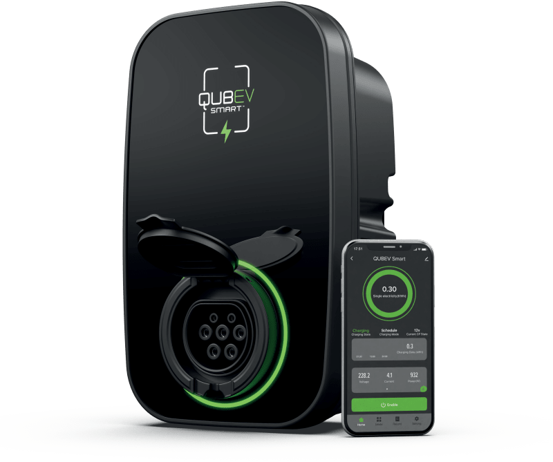 ROLEC EVON0090 QUBEV SMART UNIVERSAL SOCKET EV CHARGER 32a 7.4kw