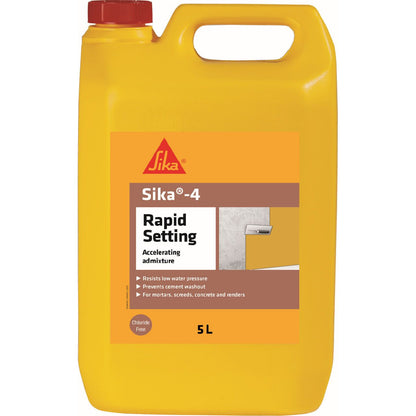 Sika 4 Rapid Setting Waterproofer 5L SK4RAP5