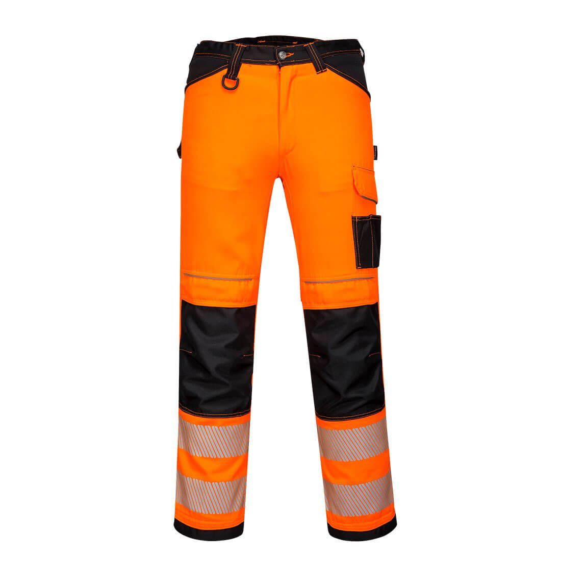 PW3 Hi-Vis Women's Stretch Work Trousers, 26, R, Orange/Black