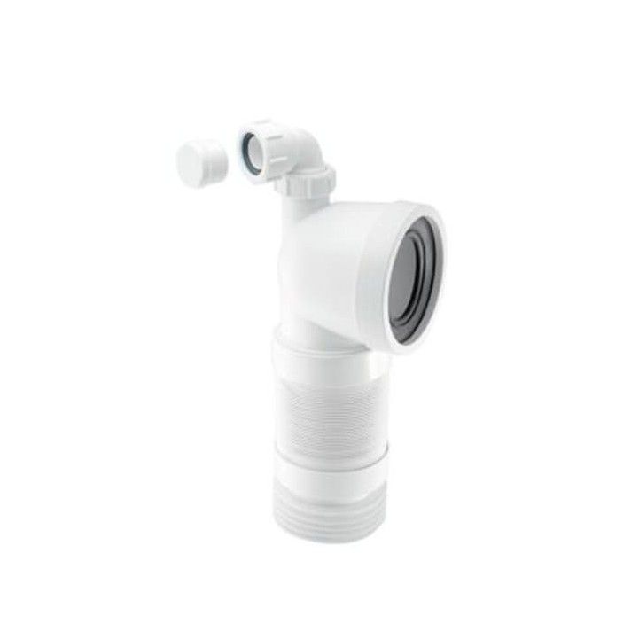 MCALPINE WC-CON8FV 230-390mm & BOSS FLEXI 90deg PAN CONNECTOR 1.1/4" 62035299