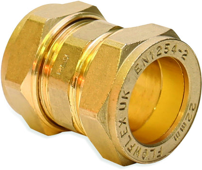 FLOWFLEX COMPRESSION STRAIGHT COUPLING 22mm P901.08