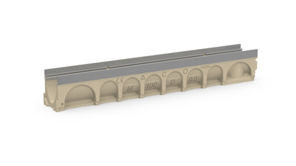 ACO M100D POLYMER CONCRETE CHANNEL No 0.0 1000mm (WITHOUT GRATING) OVERALL DEPTH 150mm 23000
