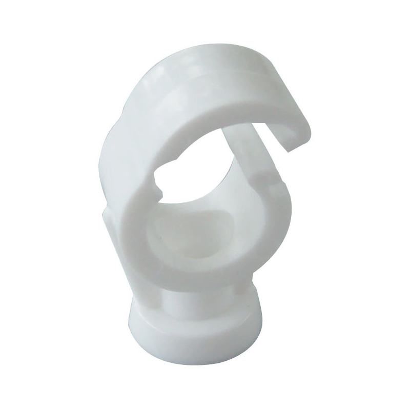 FM SINGLE CLIP LOCK PIPE CLIP 22mm WHITE P101